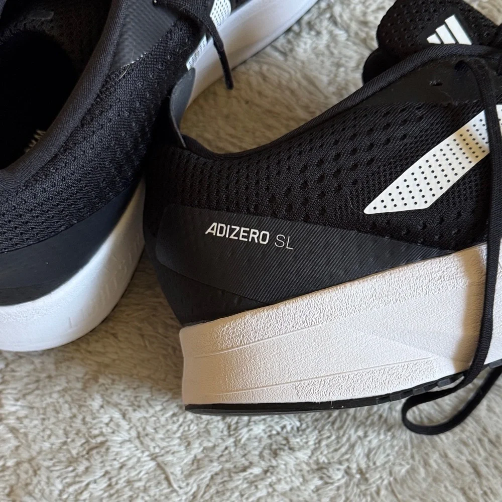 Adidas Lightstrike Pro Black and White Men’s Athletic Sneakers - Picture 5 of 5